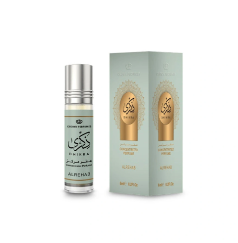Al Rehab Dhikra Concentrated Perfume Oil 6ml x 6 Pack | Bergamot, Pineapple, Pink Pepper, Leather & Musk | Unisex Roll-On Fragrance
