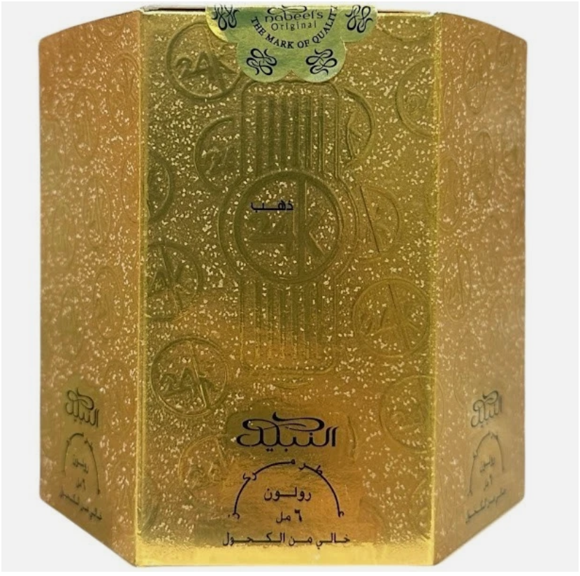 Nabeel Concentrated Perfume Oil 6ml x 6 Pack | Long Lasting Arabian Roll-On Fragrance | Alcohol-Free Perfume Oil