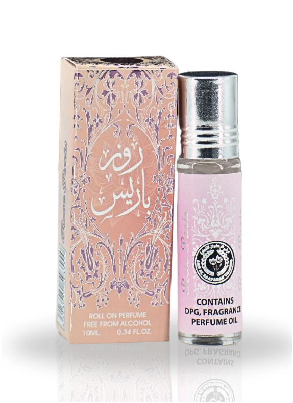 Ard Al Zaafaran Rose Paris Concentrated Perfume Oil 10ml x 12 Pack | Rose, Freesia, Sandalwood & Musk | Long Lasting Roll-On Fragrance