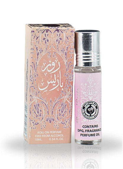 Ard Al Zaafaran Rose Paris Concentrated Perfume Oil 10ml x 12 Pack | Rose, Freesia, Sandalwood & Musk | Long Lasting Roll-On Fragrance