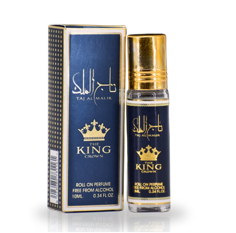 Ard Al Zaafaran Taj Al Malik The King Crown Concentrated Perfume Oil 10ml x 12 Pack | Citrus, Spicy, Woody & Cocoa | Roll-On Fragrance