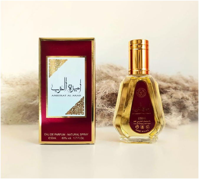 Asdaaf Ameerat Al Arab Eau de Parfum 50ml (1.69 oz) | Citrus, White Musk, Jasmine & Woody Fragrance | Long Lasting Women's Perfume