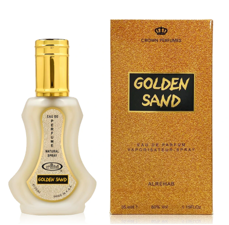 Al Rehab Golden Sand Eau de Parfum 50ml (1.69 oz) | Caramel, Vanilla, Amber & Oud | Sweet Gourmand Unisex Perfume Spray