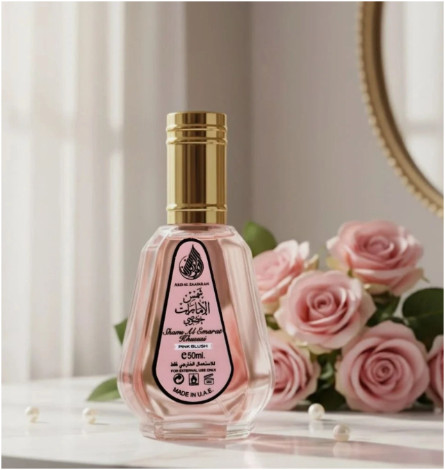 Ard Al Zaafaran Shams Al Emarat Khususi Pink Blush Eau de Parfum 50ml (1.7 oz) | Raspberry, Marshmallow, Strawberry, Coconut & Vanilla | Sweet Gourmand Fragrance
