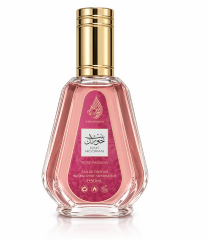 Ard Al Zaafaran Bint Hooran Rose Passion Eau de Parfum 50ml (1.69 oz) | Strawberry, Blackcurrant, Vanilla & Musk | Sweet Fruity Floral Women's Perfume