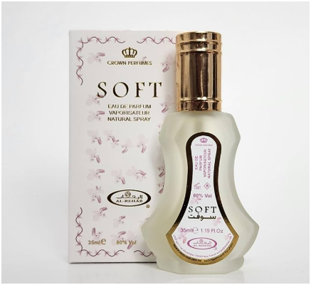 Al Rehab Soft Eau de Parfum 35ml (1.18 oz) | Citrus, Caramel, Vanilla & White Musk | Sweet Gourmand Unisex Perfume Spray