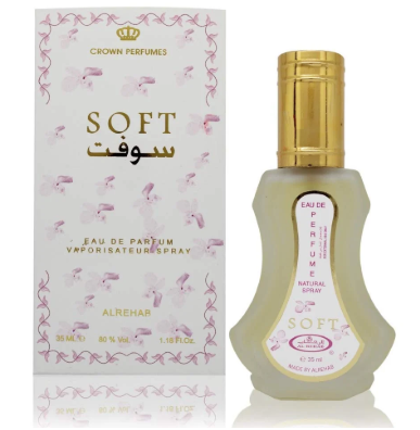 Al Rehab Soft Eau de Parfum 35ml (1.18 oz) | Citrus, Caramel, Vanilla & White Musk | Sweet Gourmand Unisex Perfume Spray