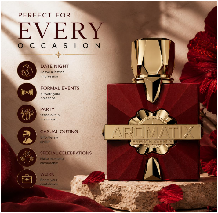 French Avenue Aromatix Carnal Desire Eau de Parfum | Fruity, Floral, Sweet & Woody Notes | Unisex Fragrance