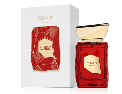 French Avenue Chaos Extrait Eau de Parfum 100ml (3.4 Fl Oz) | Citrus, Spicy, Aromatic & Woody Notes | Men's Fragrance