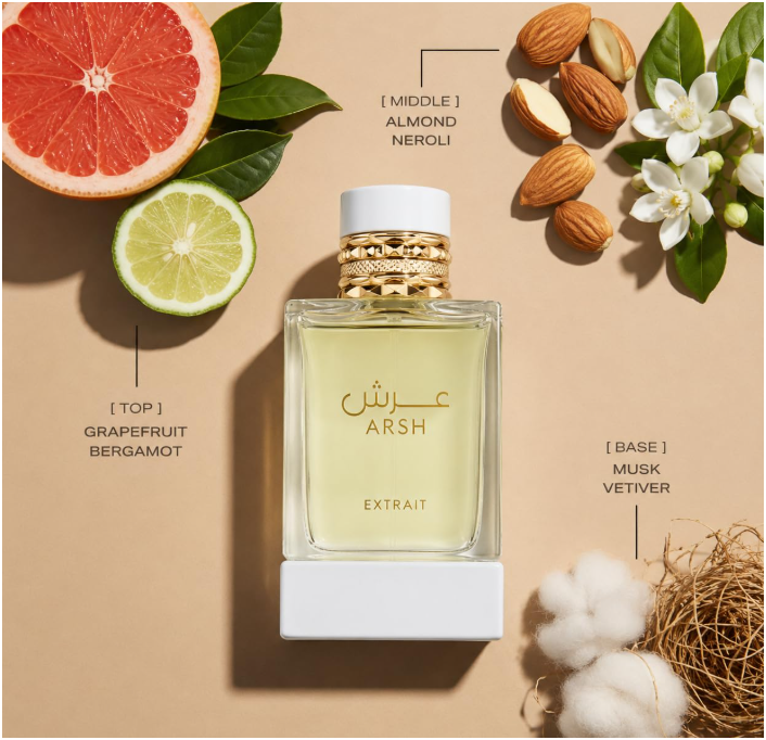 French Avenue Arsh Extrait Eau de Parfum 100ml (3.4 Fl Oz) | Fresh, Fruity, Floral & Woody Notes | Unisex Fragrance