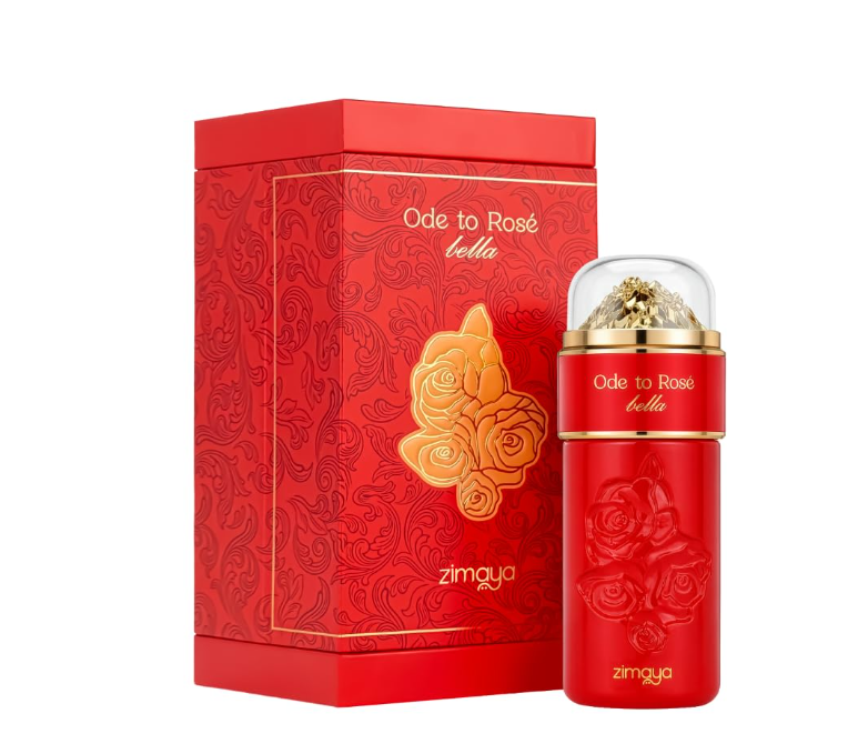 Zimaya Ode To Rose Bella Eau de Parfum 100ml (3.4 Fl Oz) | Rose, Pear, Blackcurrant, Jasmine, Vanilla, Musk & Patchouli | Women's Fragrance
