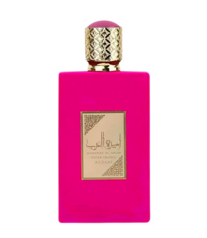 Lattafa Ameerat Al Arab Sugar Crown Eau de Parfum for Women, 100ml (3.4 Fl Oz), Sweet Floral Fruity Fragrance with Fruity, Floral, Vanilla, Musk & Woody Accords
