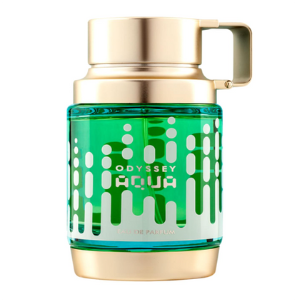 Armaf Odyssey Aqua Aqua Edition Eau de Parfum for Men, 100ml (3.4 Fl Oz), Fresh Aquatic Aromatic Fragrance with Citrus, Mint, Lavender, Ginger, Spices, Sandalwood, Patchouli, Musk & Amber