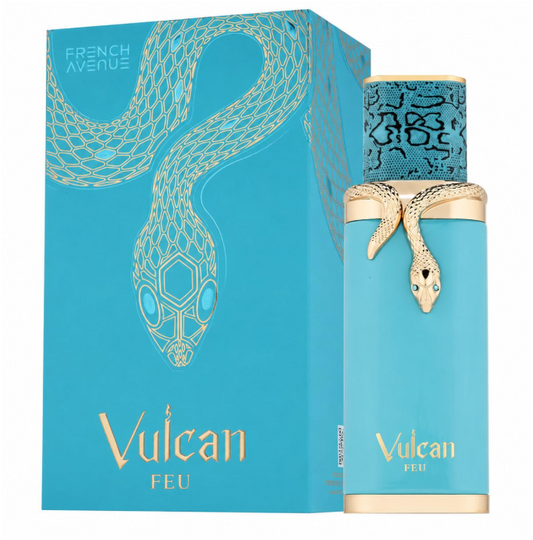 French Avenue Vulcan Feu Eau de Parfum for Unisex, 100ml (3.4 Fl Oz), Warm Amber Woody Fragrance with Spicy, Sweet, Woody, Amber & Musk Accords