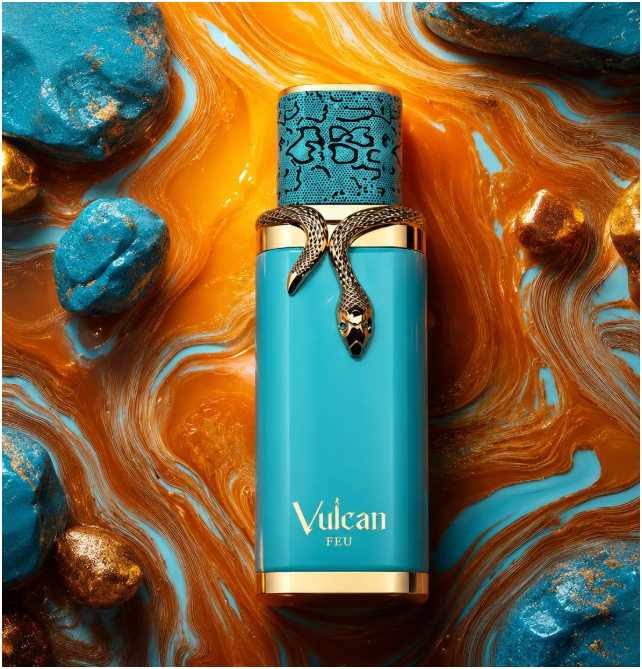 French Avenue Vulcan Feu Eau de Parfum for Unisex, 100ml (3.4 Fl Oz), Warm Amber Woody Fragrance with Spicy, Sweet, Woody, Amber & Musk Accords