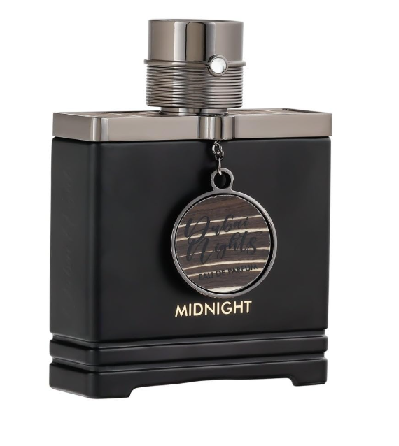 Armaf Dubai Nights Midnight Eau de Parfum for Men, 100ml (3.4 Fl Oz), Amber Woody Fragrance with Citrus, Spicy, Floral, Vanilla, Amber & Musk Accords
