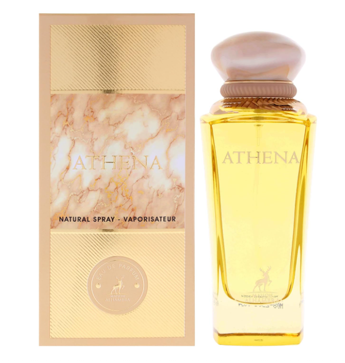 Maison Alhambra Athena Eau de Parfum for Women, 100ml (3.4 Fl Oz), Floral Musky Fragrance with Fresh, Floral, Powdery, Woody & Musky Accords