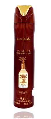 LATTAFA PRIDE ETERNAL OUD Air Freshener 300ML 3 PC Combo – Long-Lasting Oud &amp; Woody Fragrance for Home, Car &amp; Office