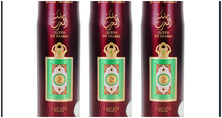 LATTAFA QUEEN OF ARABIA Aerosol Air Freshener Spray 300ML 3 PC Combo – Fragrant Room &amp; Home Freshener
