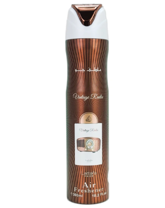 Lattafa Vintage Radio Air Freshener 3 Pc Combo, 300ml Fragrance Air Freshener Spray Set for Home, Car &amp; Office, 3-Piece Combo
