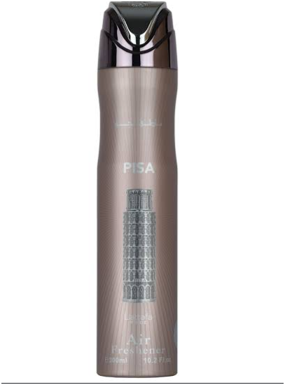 Lattafa Pisa Air Freshener 3 Pc Combo, 300ml Fragrance Air Freshener Spray Set for Home, Car &amp; Office, 3-Piece Combo