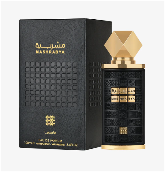 Lattafa Mashrabya Eau de Parfum Spray 100ml (3.4 Fl Oz) | Apple Shisha, Pink Pepper, Tobacco, Cinnamon, Dates, Oud Smoke, Vanilla & Caramel | Unisex Fragrance