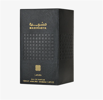 Lattafa Mashrabya Eau de Parfum Spray 100ml (3.4 Fl Oz) | Apple Shisha, Pink Pepper, Tobacco, Cinnamon, Dates, Oud Smoke, Vanilla & Caramel | Unisex Fragrance