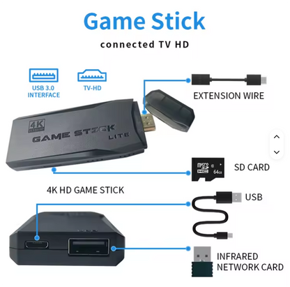 M8 Mini Video Game Console GS5 USB Stick Wireless Handheld Player, Built-In 3500 Games, HD TV Output, Portable Retro Gaming System