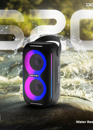 Dolphin 20W Portable Bluetooth Speaker with FM Radio – Party-Ready Sound Anywhere
