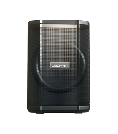 Dolphin 8" Heavy-Duty Handy Party Speaker with Wireless Microphone & Remote