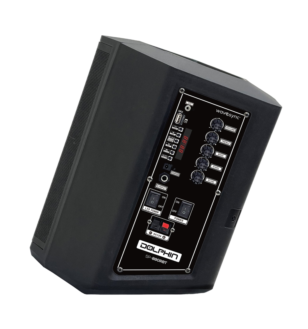 Dolphin 8" Heavy-Duty Handy Party Speaker with Wireless Microphone & Remote