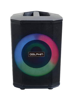 Dolphin 8" Heavy-Duty Handy Party Speaker with Wireless Microphone & Remote