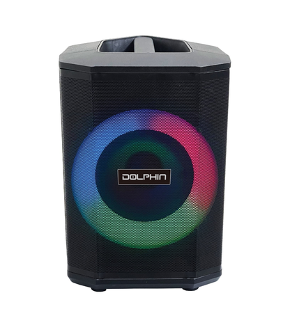 Dolphin 8" Heavy-Duty Handy Party Speaker with Wireless Microphone & Remote