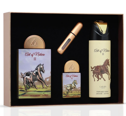 Lattafa Art of Nature 2 Gift Set – Unisex | 100 ml / 3.4 fl oz + Extras