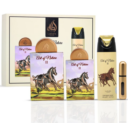Lattafa Art of Nature 2 Gift Set – Unisex | 100 ml / 3.4 fl oz + Extras