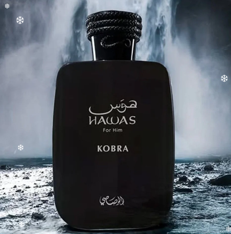 Rasasi Hawas for Him Kobra Eau de Parfum – 100 ml / 3.4 fl oz Eau de Parfum (Men)