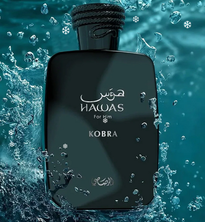 Rasasi Hawas for Him Kobra Eau de Parfum – 100 ml / 3.4 fl oz Eau de Parfum (Men)
