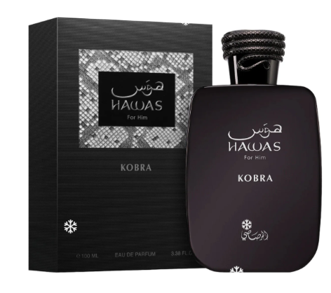 Rasasi Hawas for Him Kobra Eau de Parfum – 100 ml / 3.4 fl oz Eau de Parfum (Men)