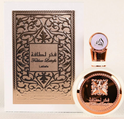 Lattafa Fakhar White & Gold Eau de Parfum Combo – Unisex Duo | 3.4 oz / 100 ml Each | Unisex