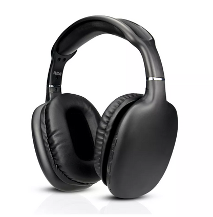 RCA Wave‑53 Active Noise Cancelling Wireless Headphones – 40H ANC Playtime, Black
