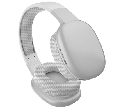 RCA Wave‑56 Wireless Over‑Ear Bluetooth Headphones – 20 Hour Battery Life, Hi‑Res Audio, Enhanced Bass, Transparency Mode, Lightweight Comfort, Travel Friendly Design, White