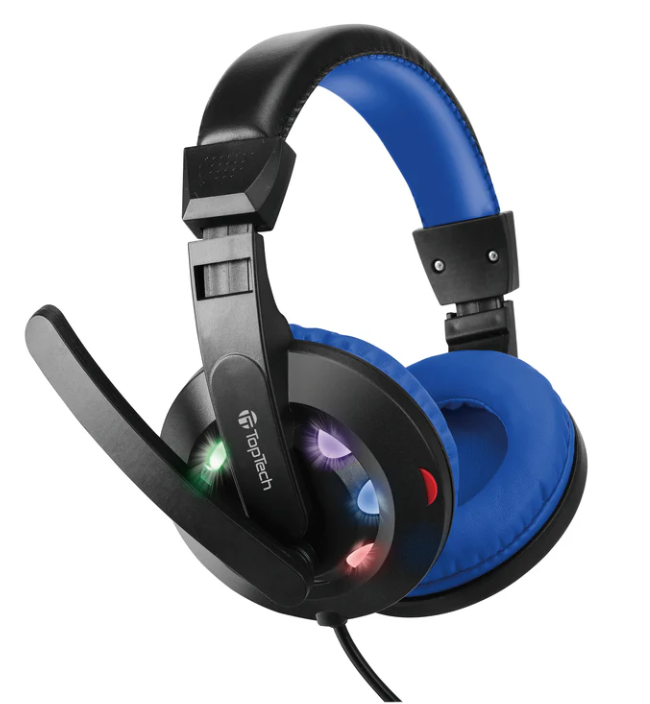 Noise Cancelling Gaming Headset – High-Quality Audio, Comfortable Design, Universal Compatibility, Blue & Green