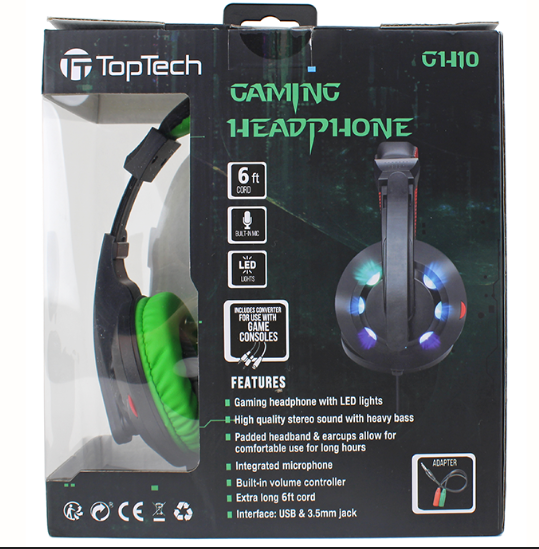 Noise Cancelling Gaming Headset – High-Quality Audio, Comfortable Design, Universal Compatibility, Blue & Green