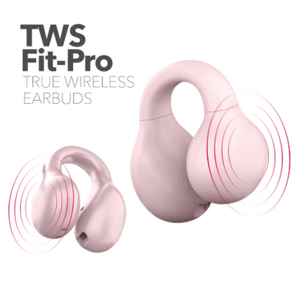 RCA Wave‑66 Wireless Over-Ear Bluetooth Headphones – Hi-Res Audio, Long Battery Life, Comfortable Fit, Multi-Color (Black, Pink, White)