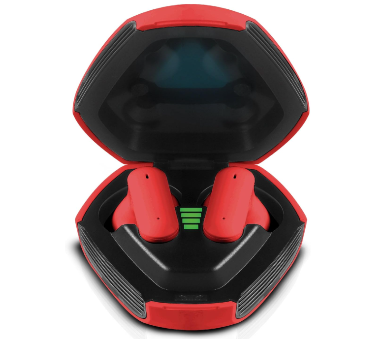 RCA Wave-78 True Wireless Earbuds – Bluetooth, 20H Playtime, Immersive Sound, Compact Design, Multi-Color (Black, White, Red)