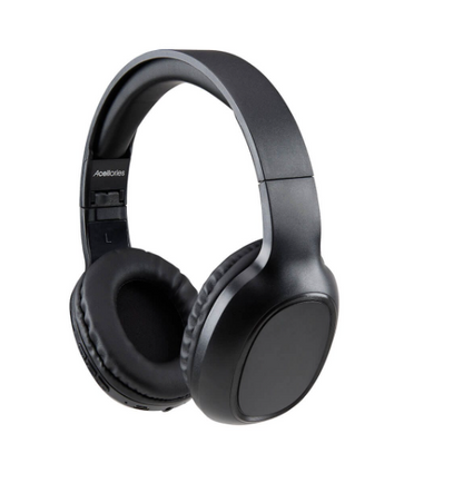 Acellories Opus Pro Wireless Over-Ear Bluetooth Headphones – Powerful Bass, Foldable Design, Built-in Mic, FM Radio, SD Card Support