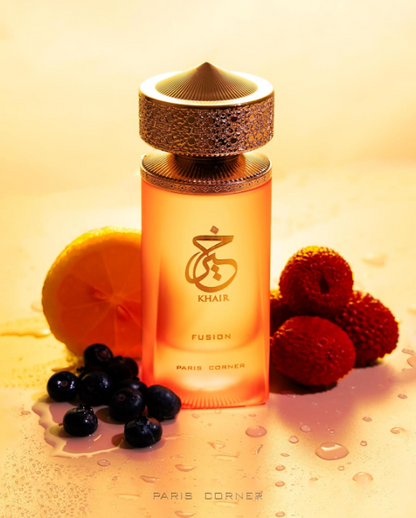 Paris Corner Khair Fusion Lychee Eau de Parfum for Women 3.4 oz / 100ml – Long Lasting Fruity Floral Perfume Spray with Lychee, Blackcurrant &amp; Apple