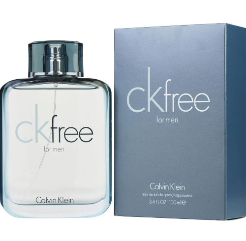 Calvin Klein CK Free Eau de Toilette for Men 3.4 oz / 100ml – Fresh Aromatic Woody Fragrance Spray