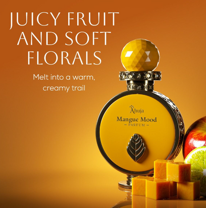 Mangue Mood by Ahuja Extrait de Parfum 3.4 oz | Tropical Fruity Sweet Unisex Fragrance | Long Lasting Perfume Spray
