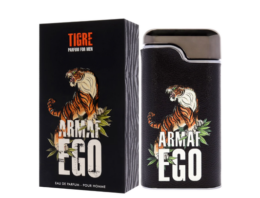 Armaf Ego Tigre Eau de Parfum 100ml (3.4 oz) | Fresh Citrus Woody Men's Fragrance | Long Lasting Perfume Spray